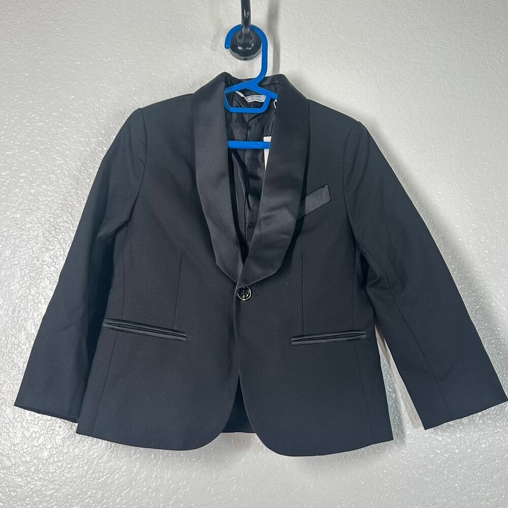 NWT Janie and Jack x Rachel Zoe 4 Boys Black Tuxedo Jacket Suit Holiday Evening